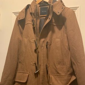 Nautica Men’s tailored coat detachable hood